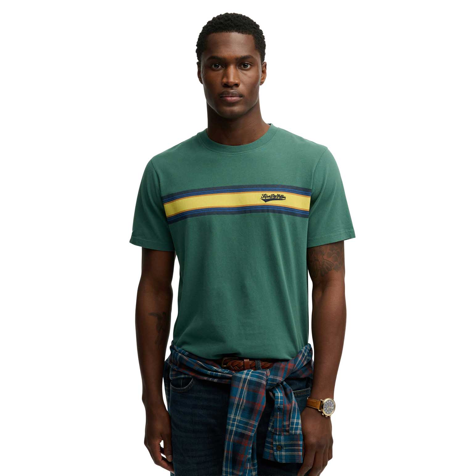 Superdry Outdoor Stripe Logo Relaxed Tee